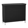 Tavolo da Bar Portatile Pieghevole, 1100 x 385 x 885 mm, con Borsa per il Trasporto, Ripiano di Stoccaggio e Grembiule Rimovibile, Montaggio Rapido e Semplice, Barman Mobile Pieghevole