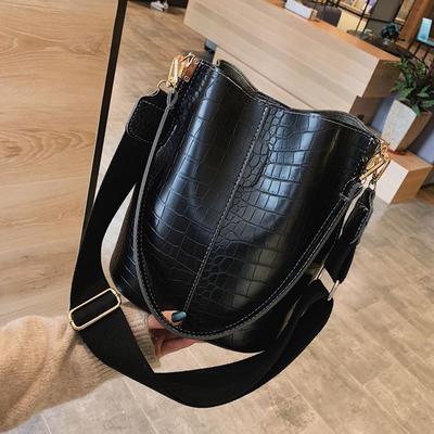 Women Crocodile Pattern Leather Bag Shoulder Messenger Handbag Bag CODE MIT
