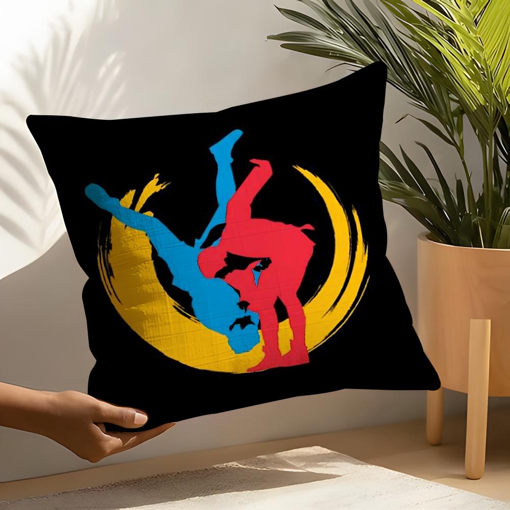 Sports Judo Martial Arts Pillow Case Home Living Room Decoration Linen Pillow Cases Cushion Cover