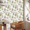 Watercolor Leaves and Flowers Wallpaper for Living Room and Bedroom 50x1000