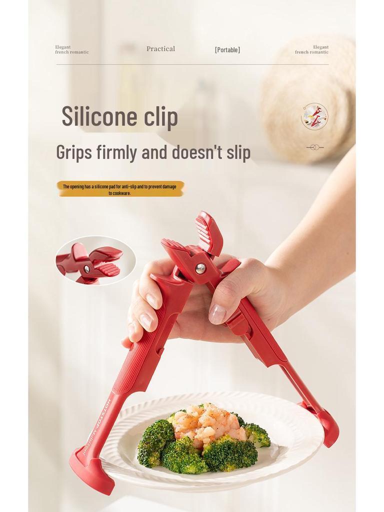 Non-slip Bowl and Plate Lifter - Dual-use Anti-scald Clip for Kitchen Bowls and Plates