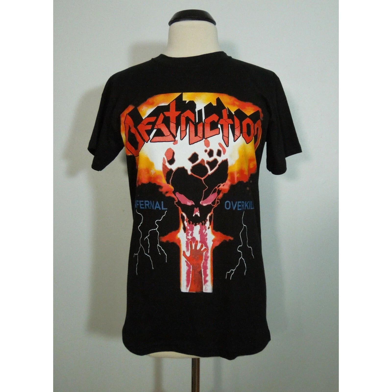 DESTRUCTION Infernal Overkill S SMALL T-Shirt Black Mens 3XL