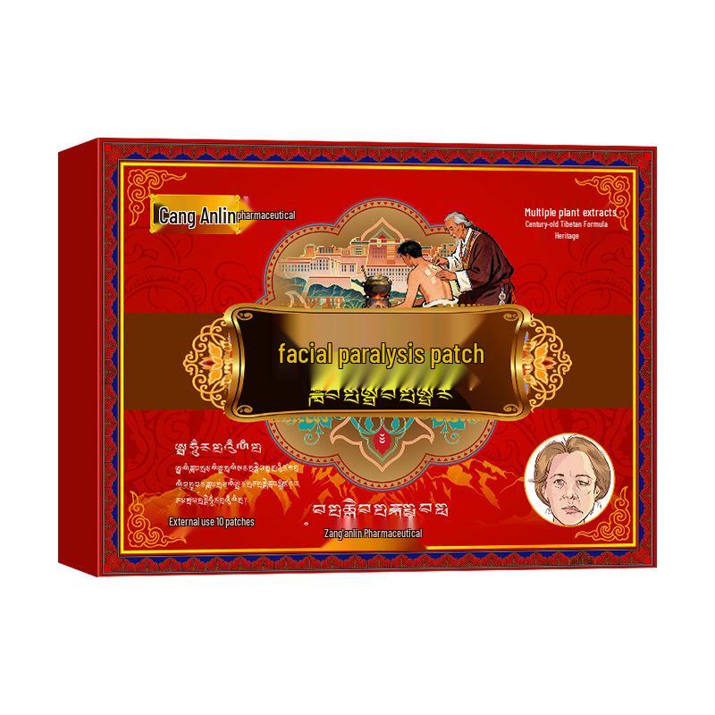 Tibetan Medicine Facial Paralysis Health Patch for Spasms, Numbness, Mouth & Eye Deviation
