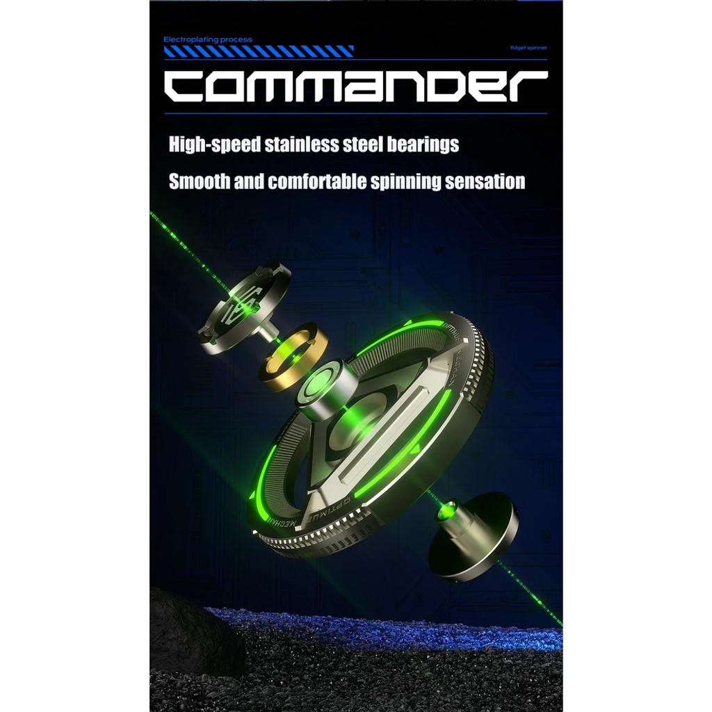 Spinner Fidget Metalic Spinner de Mână pentru Degete Jucării Antianxietate pentru Reducerea Stresului Cadou pentru Copii și Adulți Giroscop Exclusiv de Birou pentru Desktop