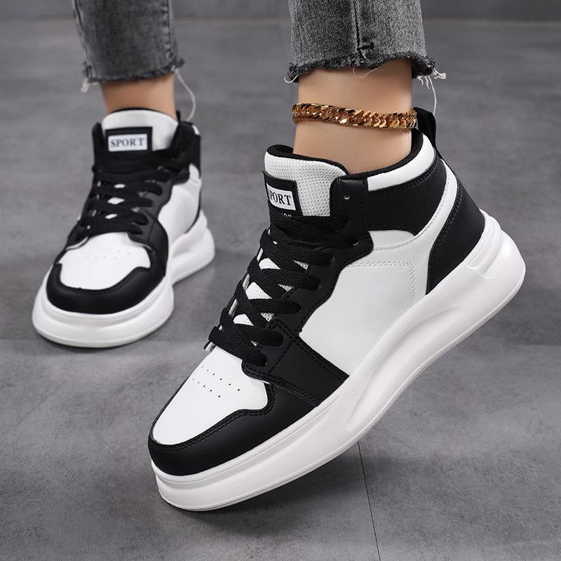 Korean Fashion Board Shoes Soft Sole Comfortable Casual Sports Single Shoes Lace-up Light Outdoor Flat Bottom