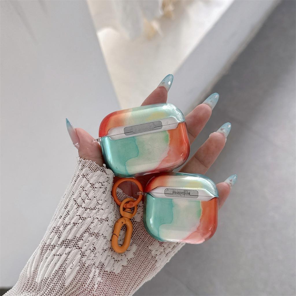 Rendering Blue Orange for AirPods 1 Earphone Case Apple 1/1 Generation AirPods Pro1 Protective Case Simple