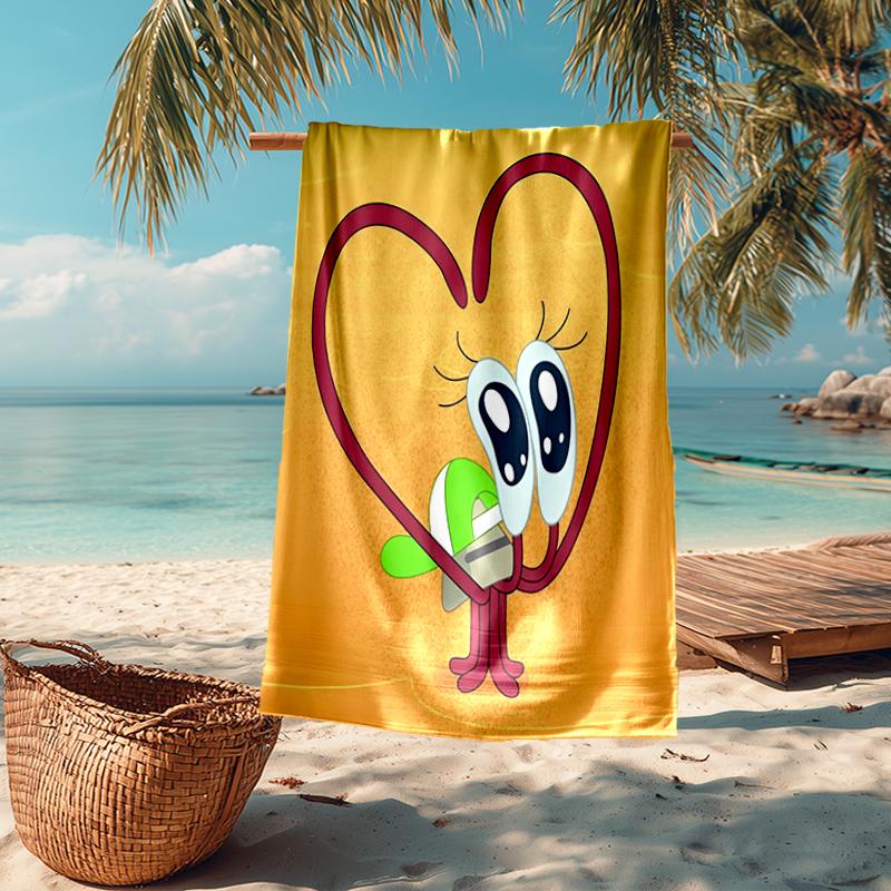 Ultra-Soft Beach Towel with Zig & Sharko Theme,Ideal for Pool - Camping, Diving - Perfect Travel Essential, Vibrant Beach Towel.
