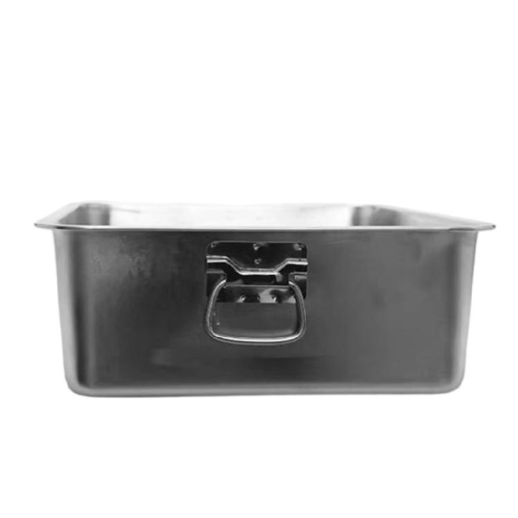 Oversized Stainless Steel Cats Bathroom Litter Tray With AntiScatter Trim And Ergonomic Grip Handle Indoor Cats Toilet