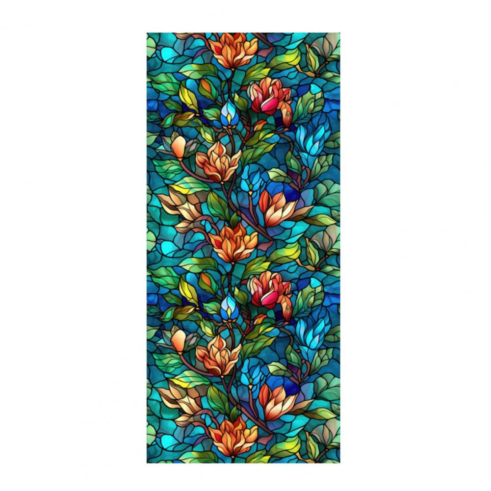 100*45cm Electrostatic Glass Sticker Waterproof Non-Adhesive Removable Decorative PVC Decorative Static Glass Film Decal Decor