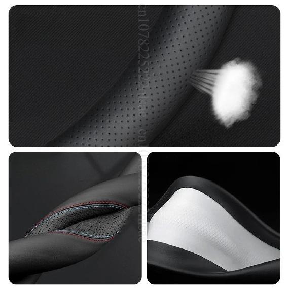 Original Colour For BYD Seal U Car Steering Wheel Cover Sealion 7 Interior  Leather Breathe Nappa Non-slip, Breathable