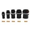 20~50mm Black PVC Pipe Thicken Connector Water Tank Inlet Outlet Joint Drain Irrigation Adapter Joint Aquarium Tank Accessories