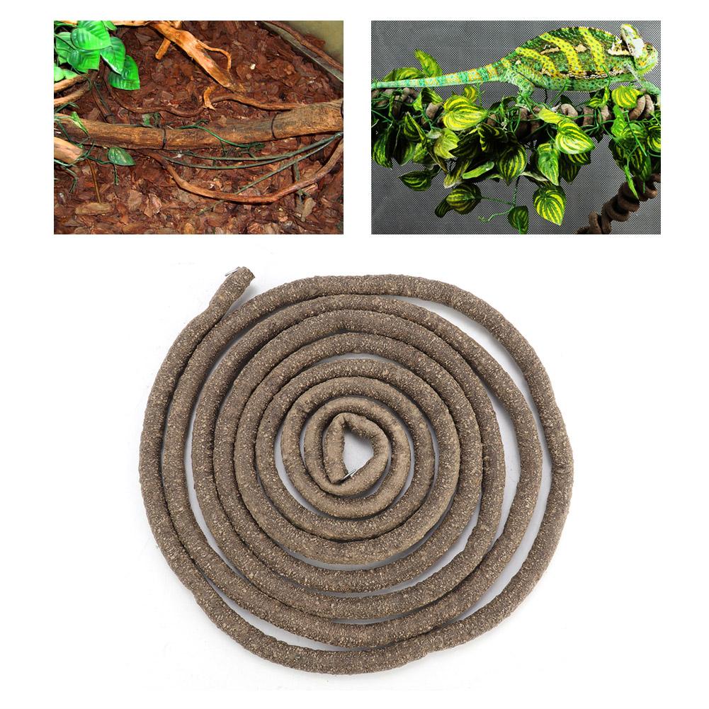 Artificial Reptile Climbing Branch Flexible Jungle 9.84ft Rattan Long Vine Habitat Decor(S)
