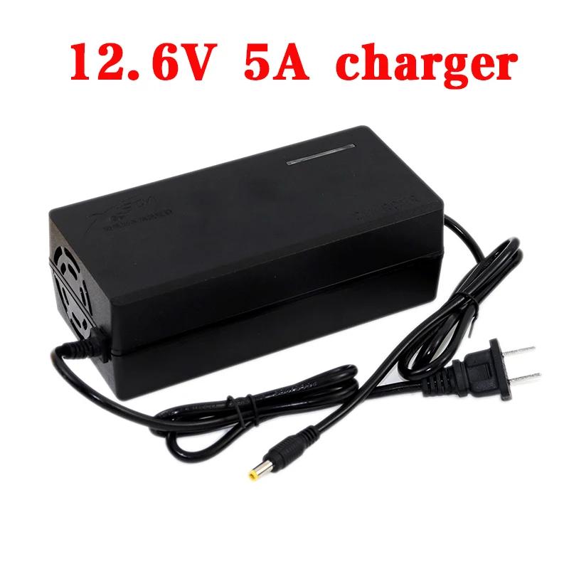 12.6V 1A 3A 5A 10A Lithium Battery Charger AC110-240V To DC For11.1V 3S 12V Power Supply Sprayer Li-ion Battery Pack DC5.5*2.1mm