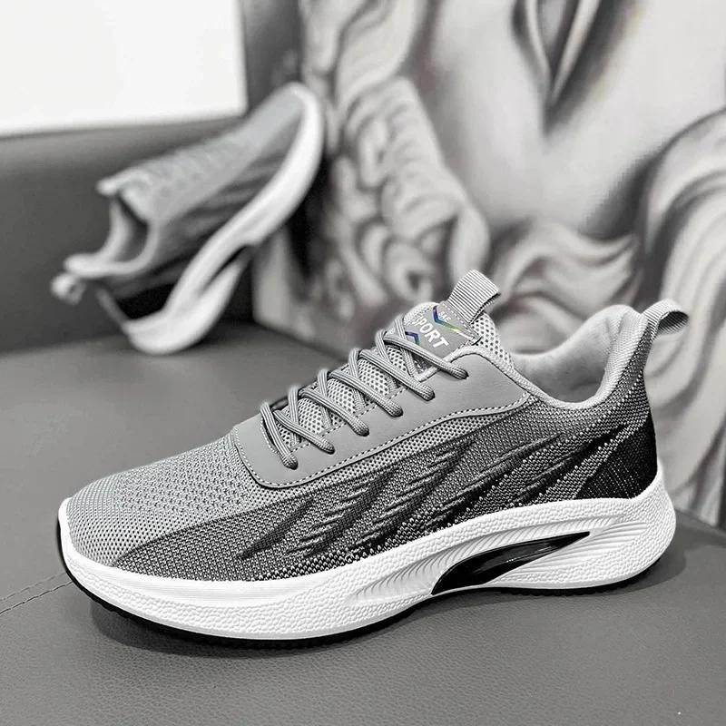 Men'S Sports Shoes Fashion Casual Sneakers Summer Breathable Black Running Man Shoe Tenis Masculino Non-Slip