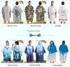 2025 Quick-Dry Hooded Swim Poncho with Zipper - Portable Bathrobe and Beach Towel