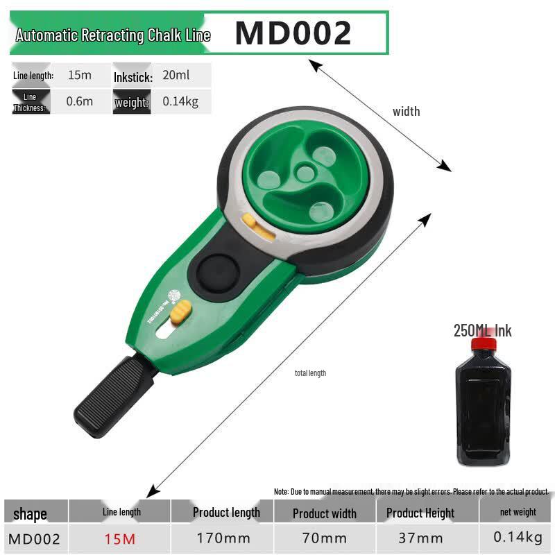 BERRYLION Automatic Chalk Line Reel