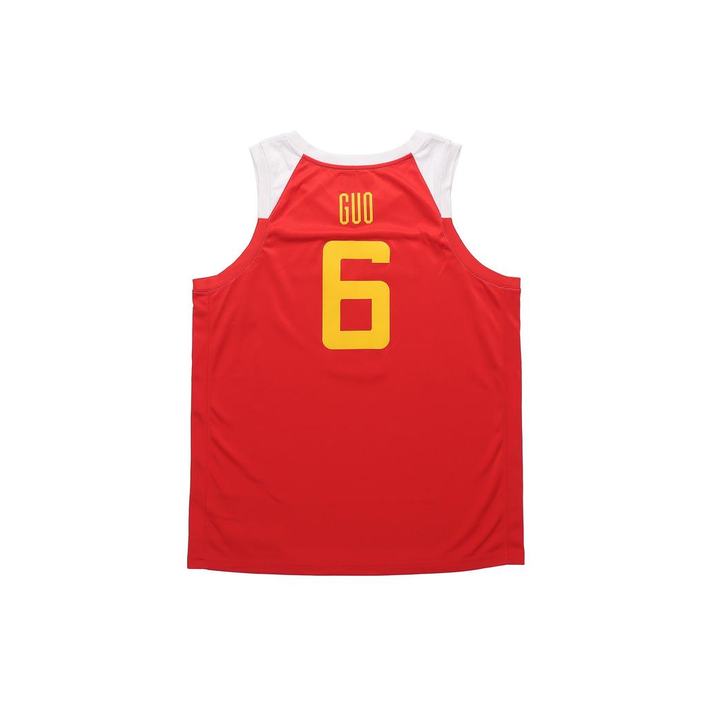 Nike China Team Away #6 Guo Ailun Basketball Jersey Men Jerseys Red AV3823-640