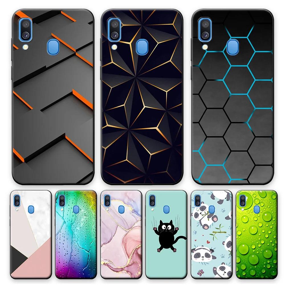 For Samsung A40 Case Ceometric Cool Cover For Samsung Galaxy A40 Soft TPU Silicone Phone Case For Samsung A40 a40 A 40 5.9 inch