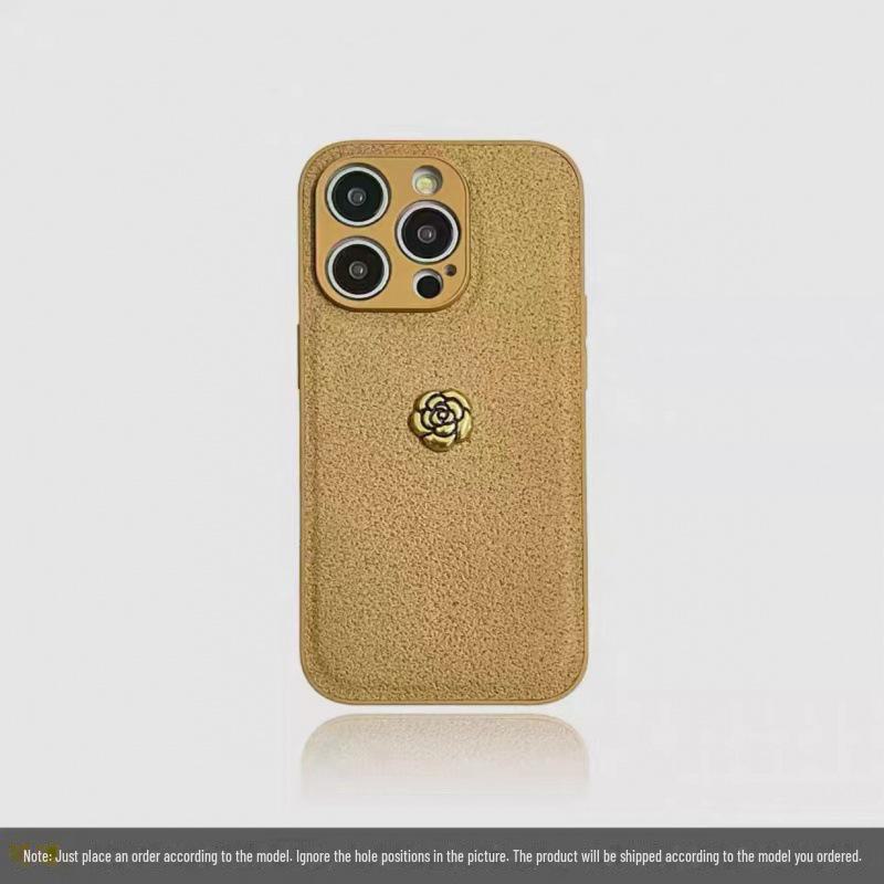 Kožený nárazuvzdorný kryt Camellia pro Apple iPhone 11/12/13Pro/14ProMax