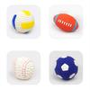 Soft Rubber Outdoor Interactive Go Fetch Training Soccer Ball Football Volleyball Baseball Toy Dog Squeaky Ball KYPT-025