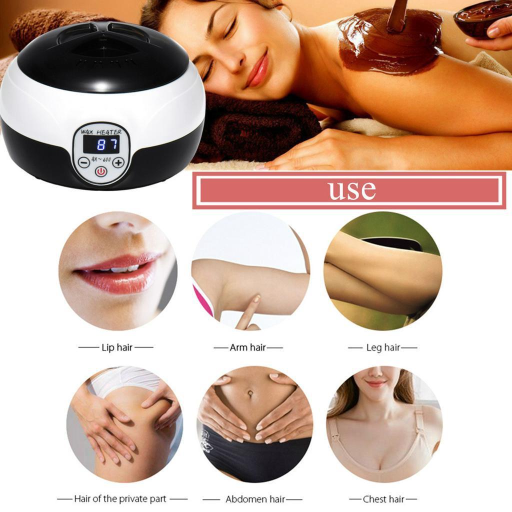 Black 500cc Hot Wax Warmer Kit MiNi Constant Temperature Painless Hair Removal Wax Heater Machine