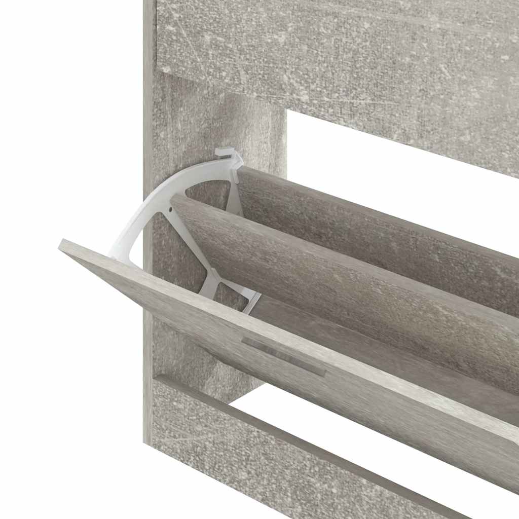 Vidaxl Szafka Na Buty, Szarość Betonu, 63X24X81 Cm