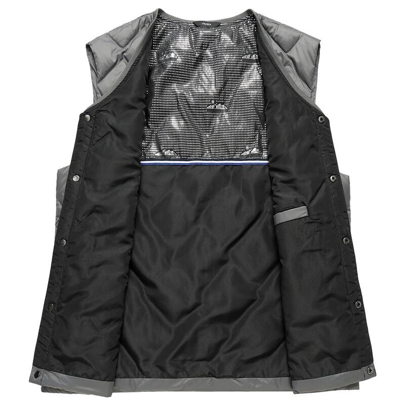 XueZhongFei Men's Basic Lightweight V-Neck Down Vest