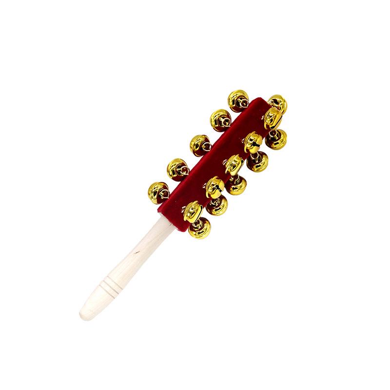 Kindergarten Percussion Instruments: Rattles, 13-Bell String Bells, 21-Bell Gold Bar Bells, Music Teaching Aids