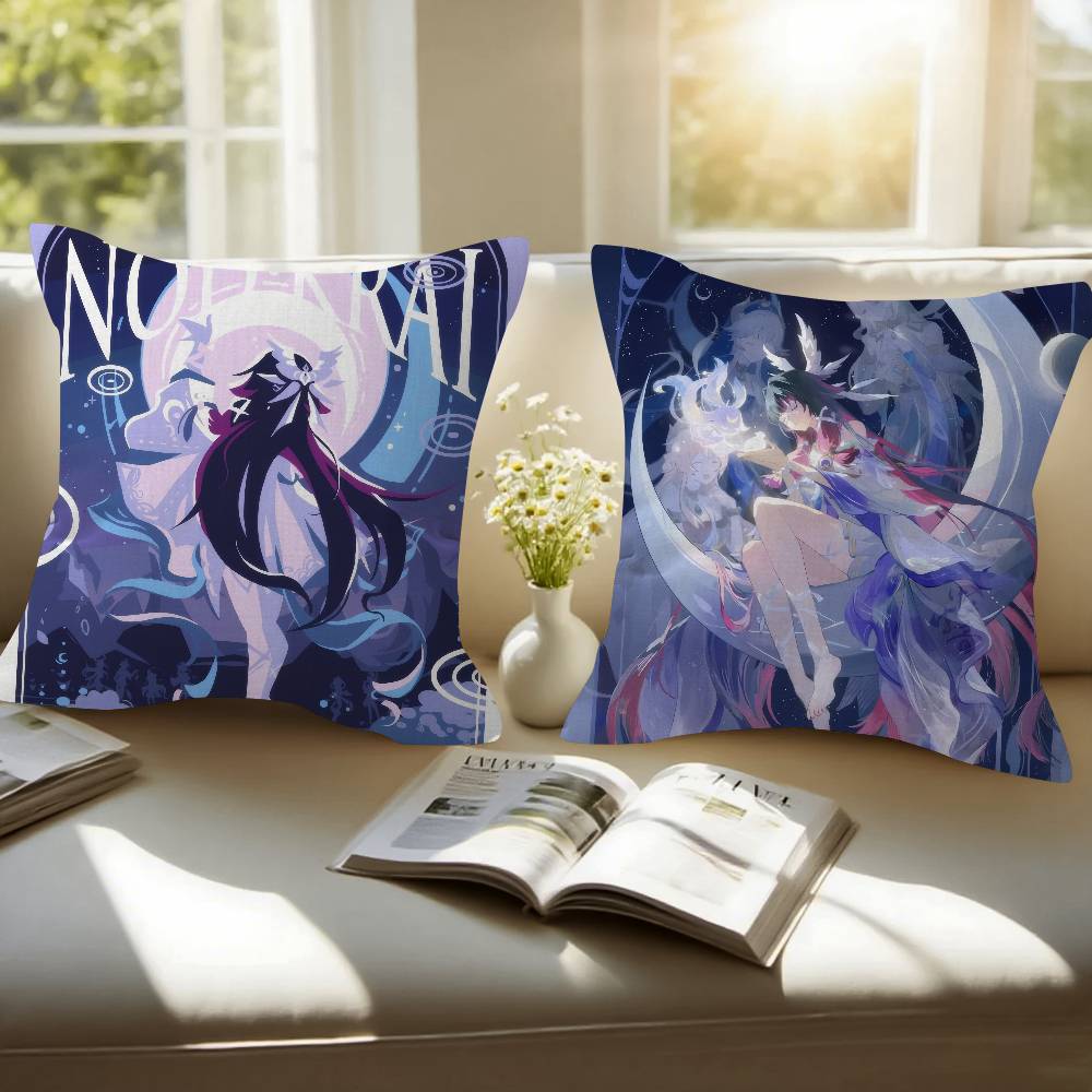 Genshin Impact Columbina cushion  Pillow Cover Design cushion Cover decor Holiday Decorati