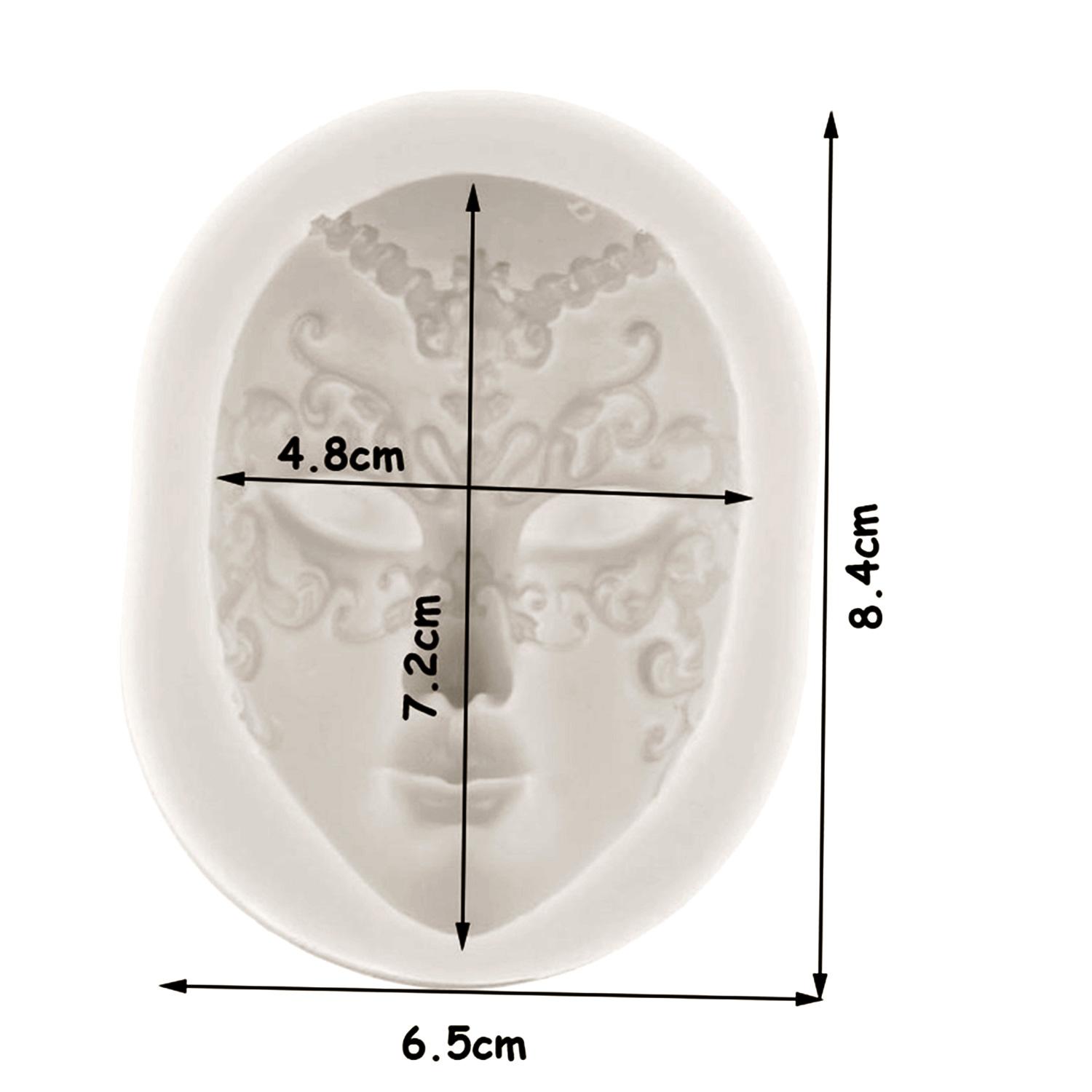 

Маска для лица, силиконовые формы, свадебный кекс, топпер, инструменты для украшения торта из помадки, смола, глина, конфеты, шоколад, форма для мастики чёрный