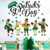 St. Patrick's Day Clover Letter Bedroom Living Room Study Room Holiday Decoration Beautification Stickers