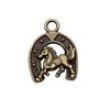 Vintage Horseshoe Charms Alloy Metal Pendants For DIY Jewelry Lucky Themed Accessories