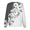 Women's Casual Long-sleeved Single-breasted Floral Printed Protective Clothing Cardigan Top