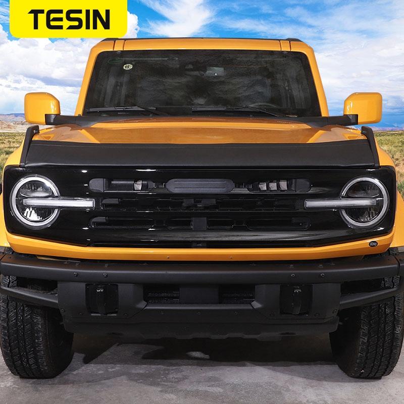 TESIN Front Engine Hood Bra Cover Protector Bonnet Guard Auto Parts for Ford Bronco  2022 Car Exterior