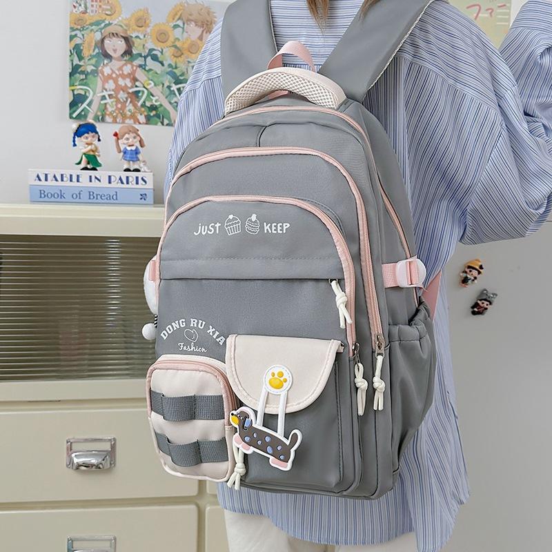 College Style Cute Schoolbag Girl Junior High School Girl High School Student Girl Large Capacity Travel Computer Backpack