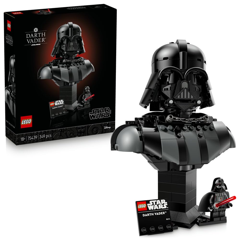 LEGO Star Wars Бюст Дарта Вейдера™ Робот-космодесантник Фигурка Игрушка Подарок на День Рождения Подарок на День Отца для Мужчин и Женщин 75439