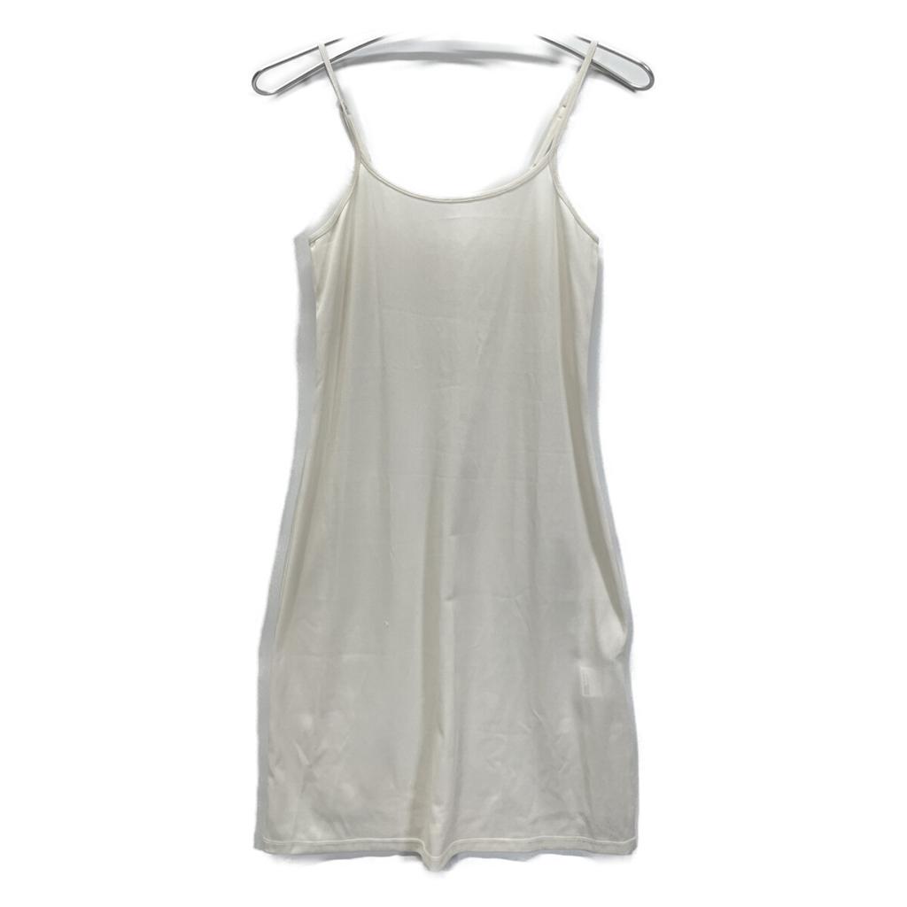 CLANE 25 Stainless Steel 18112-5182 White Random Shirring One Piece Dress 1 whiteUsed