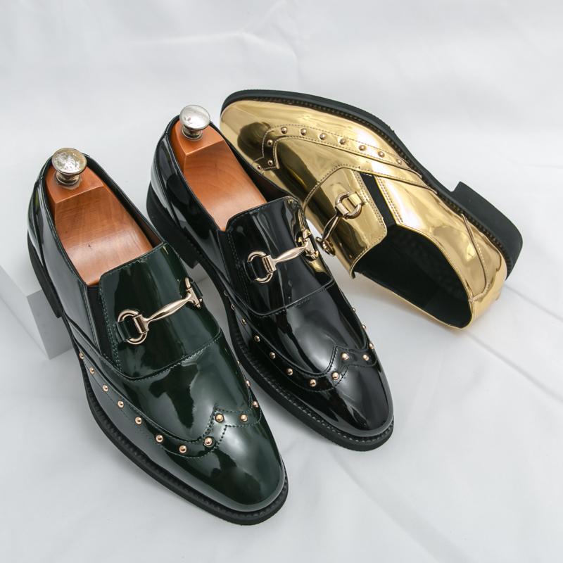 Fashion New Men Fashionable Loafers Men Comfortable Breathable High-end Leather Shoes for Busines Office Use Gentlemen Shoes Sizes 38-46