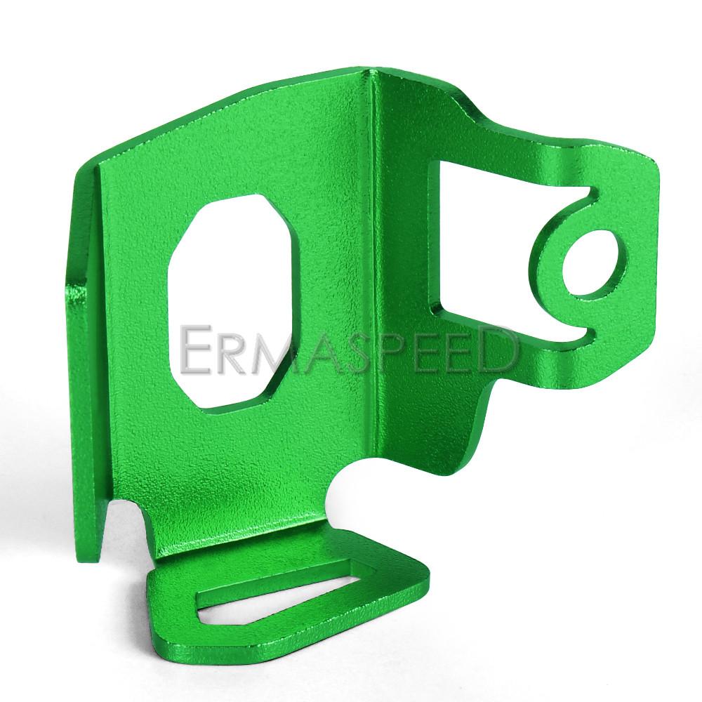 For NINJA 400 300 650 Z900 Motorcycle Rear Brake Pump Fluid Tank Oil Cup Reservoir Guard Cover Protector CNC Aluminum