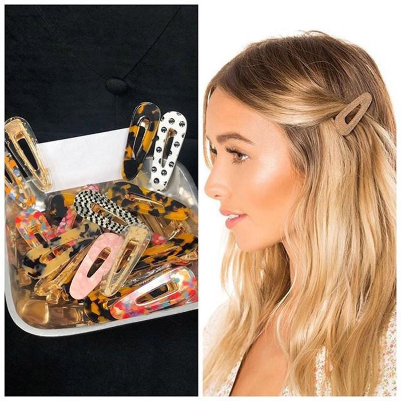 Barrette à cheveux en acrylique imprimé léopard: Barrette à frange rétro haut de gamme pour femmes