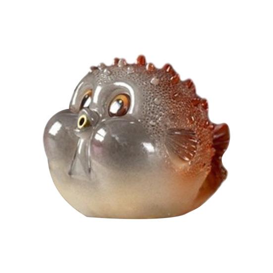 

Pufferfish Incense Stick Holder Resin Globefish Tea Pet Figurine Incense Burner Home Office Tea Room Table Decoration Ornament 1pc червоний