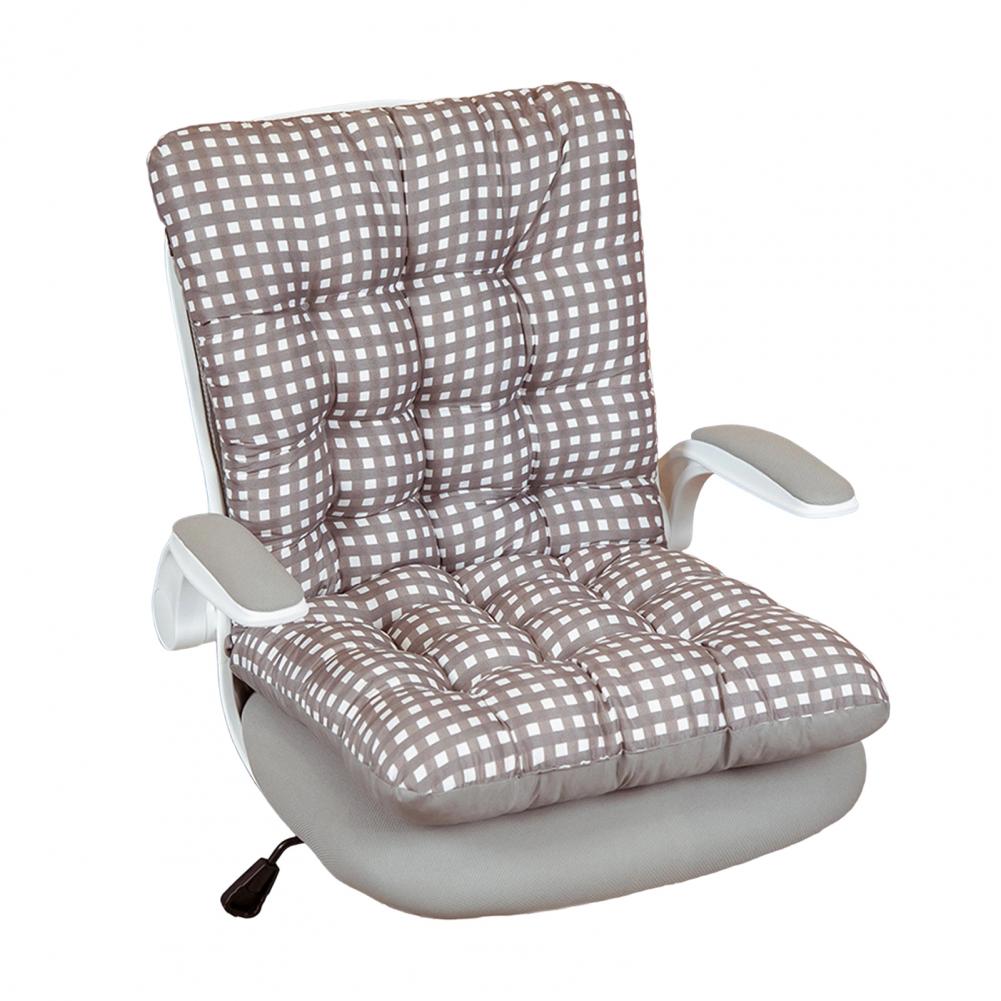 Seat Cushion with Integrated Backrest Soft Seat Cushion with High-Resilience PP Cotton Filled Dining Office Computer Chair Cover