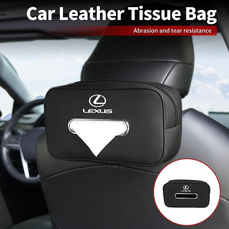 Car Seatback Tissue Box Armrest Paper Napkin Storage Bag Accessories For Lexus UX250h RX450h CT200h RX400h NX300h RX300 RX350