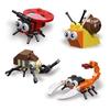 Insect Model Small Particle Building Blocks Spider Scorpion Animal Puzzle Assembly Education Toys for Children Kindergarten Gift