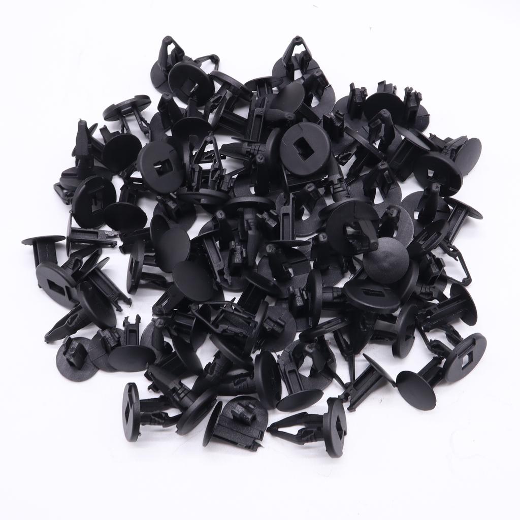 50pcs Universal Car Fender Fastener Push Type Rivet Fixed Clamp Plastic Retaining Clips For Ford Buick Chevrolet Focus Mondeo