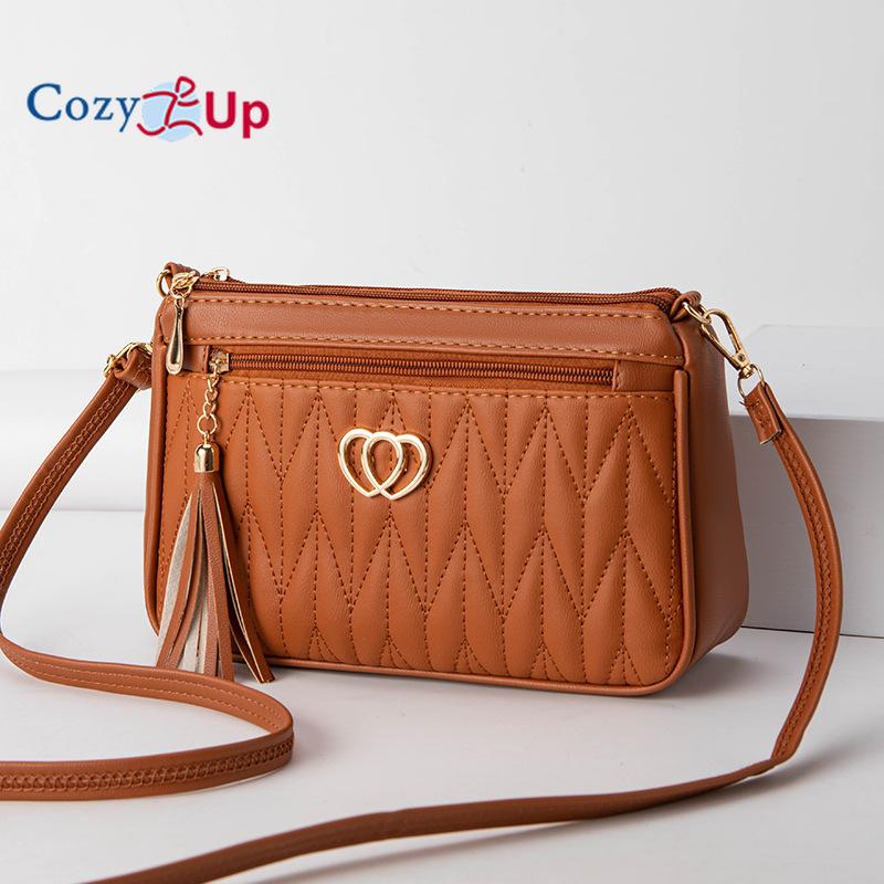 

Маленькая сумка Cozy Up, универсальная сумка через плечо большой вместимости 26cm * 8cm * 16cm коричневый