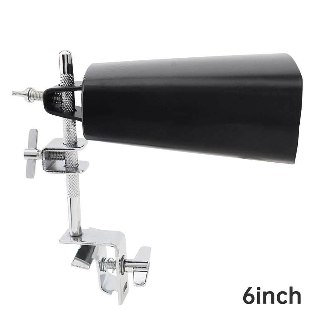 Iron 6 8 Inch Cowbell Drum Hoop Mount Up Down Includes Drum Key Holder Hand Percussion Professional Grade