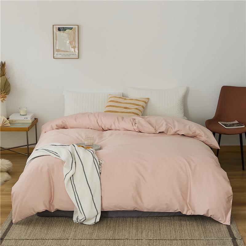100 Xinjiang Long-staple Cotton Four-season All-cotton Solid Color Simple Single Product Bed Sheet Pillowcase Mattress Pure Cotton Quilt Cover