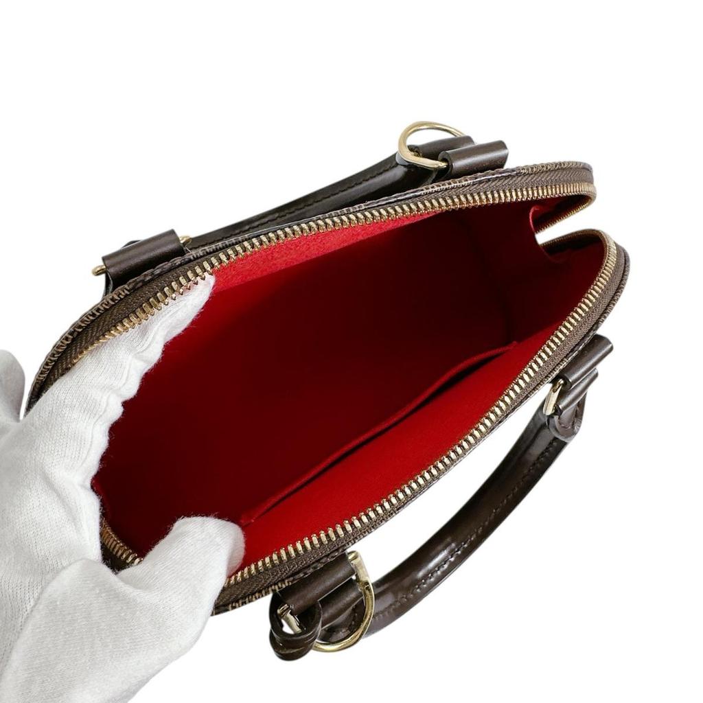 LOUIS VUITTON Damier Alma BB Handbag Damier canvas Brown Women N41221 Used