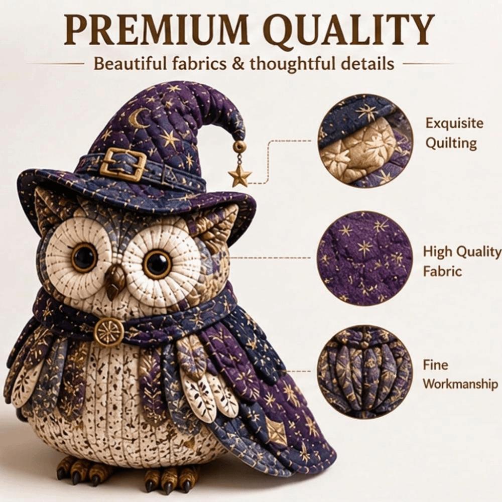 Quilted Quilted Tissue Box Owl Shape Patchwork Animal Kit New DIY Sewing Kit Craft Project